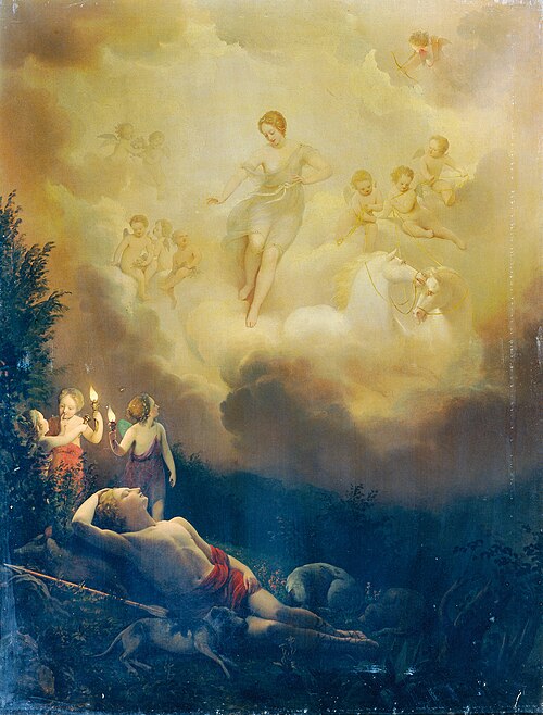 Diana and Endymion, 1836, Franz Schrotzberg