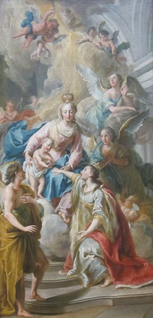 The Mystic Marriage of Saint Catherine, 1750, Franz Sebald Unterberger
