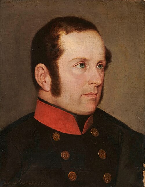 Porträt Oberstleutnant Richard von Weißenstein, 1844, Franz Seraph Stirnbrand