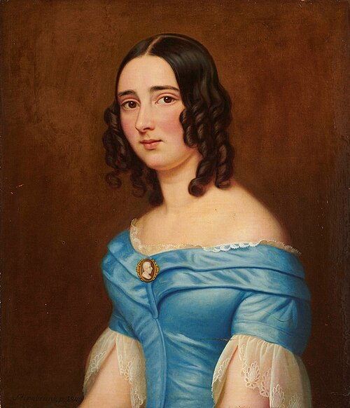 Porträt Charlotte Schnabel, 1846, Franz Seraph Stirnbrand