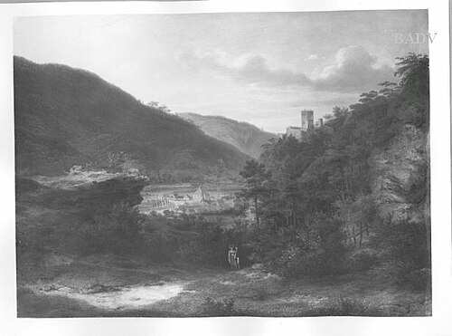 View of the Helenental near Baden, 1835, Franz Steinfeld