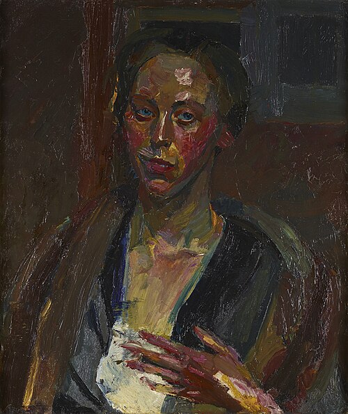 Die schwedische Malerin Ella Wanner, 1912, Franz Wiegele