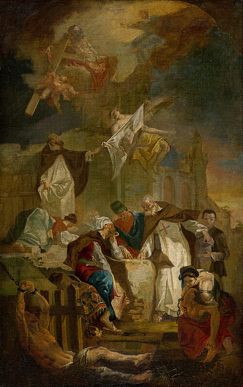 Ján z Mathy a Felix z Valois vykupujú kresťanských otrokov, 1740, Franz Karl Palko