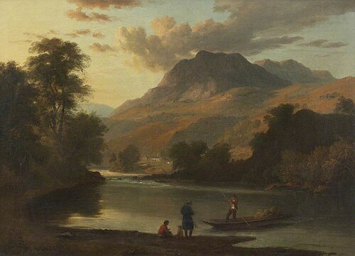 Loughrigg and the River Brathay, 1807, Ramsay Richard Reinagle