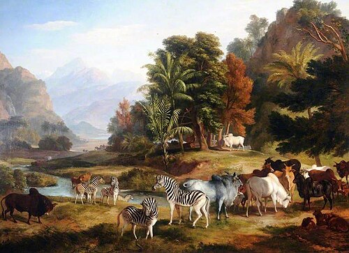 Landscape with Animals (An African Scene), 1828, Ramsay Richard Reinagle