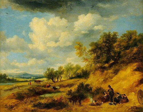 Gypsy Encampment, 1842, Ramsay Richard Reinagle