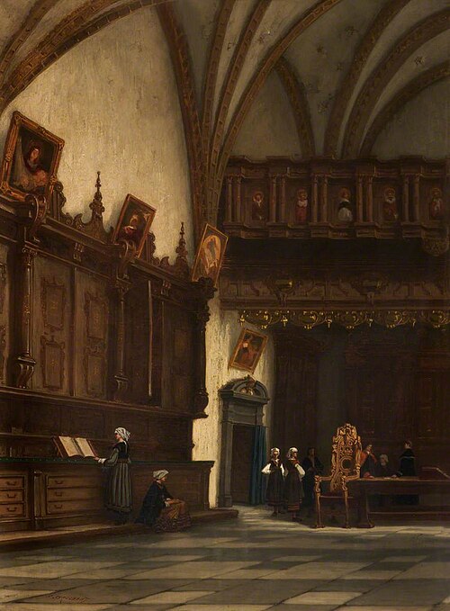 Interior of a Sacristy in Belgium, , François Stroobant