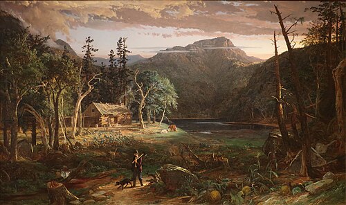 The Backwoods of America, 1858, Jasper Francis Cropsey