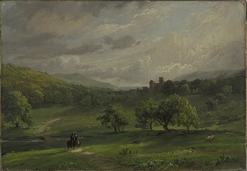 Lulworth Castle, 1859, Jasper Francis Cropsey