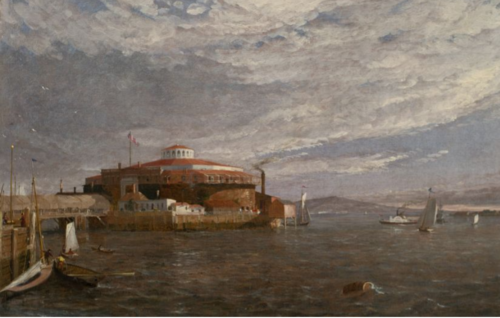 A Sketch of Castle Garden, 1851, Jasper Francis Cropsey