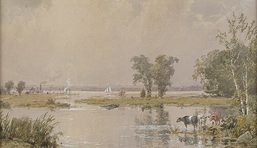 Hackensack Meadows, 1890, Jasper Francis Cropsey