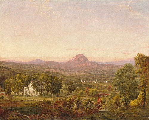 Autumn Landscape, Sugar Loaf Mountain, Orange County, New York, 1870, Jasper Francis Cropsey