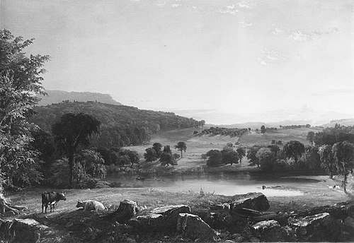 View near Sherburne, Chenango County, New York, 1853, Jasper Francis Cropsey