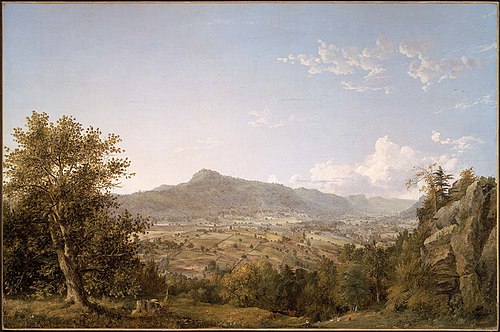 Schatacook Mountain, Housatonic Valley, Connecticut, 1845, Jasper Francis Cropsey