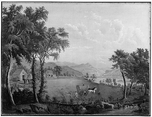 Summer Landscape: Haymaking (after American Harvesting), , Jasper Francis Cropsey