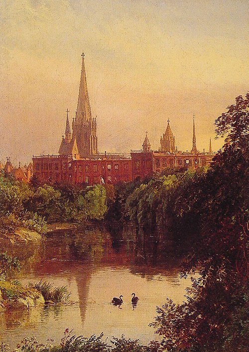 A View in Central Park, 1850, Jasper Francis Cropsey