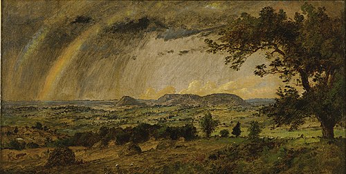 A passing shower over Mts. Adam and Eve, 1896, Jasper Francis Cropsey