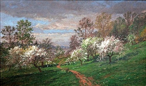 Pommiers en fleur, 1887, Jasper Francis Cropsey