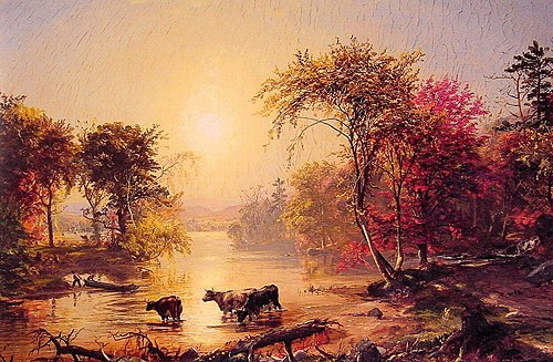 Autumn in America, 1850, Jasper Francis Cropsey