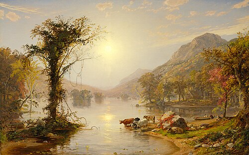 Autumn on Greenwood Lake, 1861, Jasper Francis Cropsey