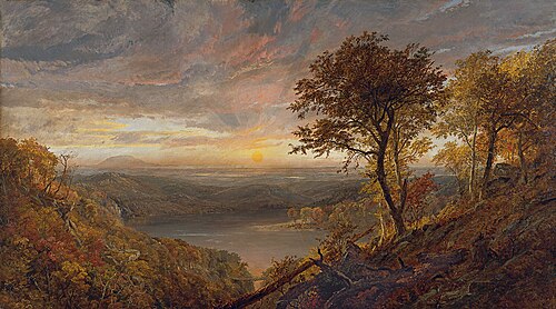 Greenwood Lake, 1870, Jasper Francis Cropsey