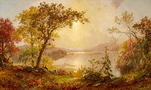 Greenwood Lake, Autumn on the Hudson, 1875, Jasper Francis Cropsey