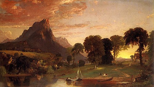 View near Sherburne, Chenango County, 1850, Jasper Francis Cropsey