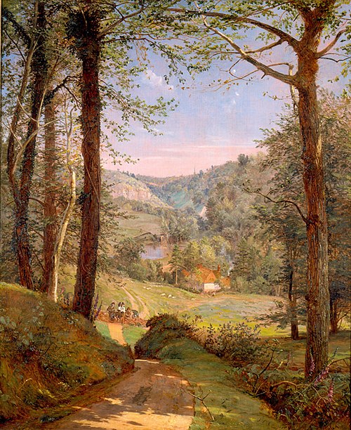Luccombe Chine, Isle of Wight, 1861, Jasper Francis Cropsey