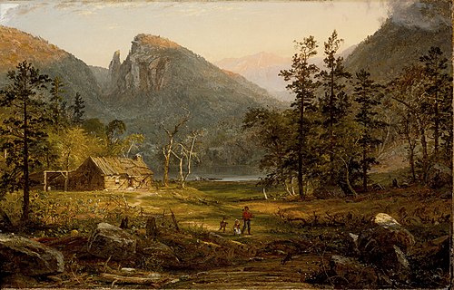 Pioneer's Home, Eagle Cliff, White Mountains, 1859, Jasper Francis Cropsey