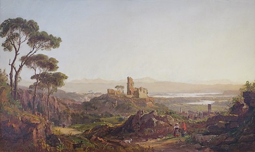 Ruins at Narni, Italy, 1875, Jasper Francis Cropsey