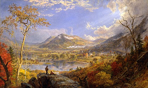 Starrucca Viaduct, Pennsylvania, 1865, Jasper Francis Cropsey