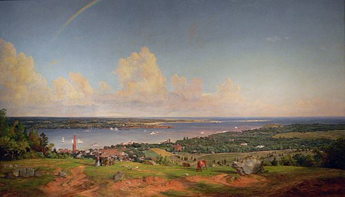 The Narrows from Staten Island, 1868, Jasper Francis Cropsey