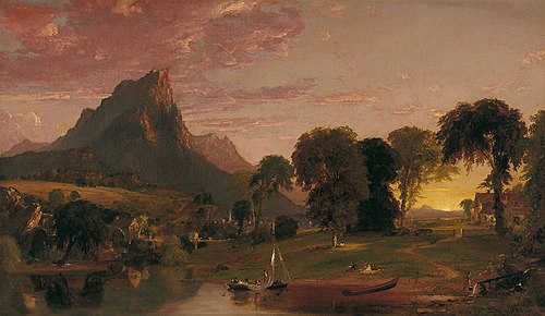 Paysage près de Sherburne, comté de Chenango, New York, 1853, Jasper Francis Cropsey