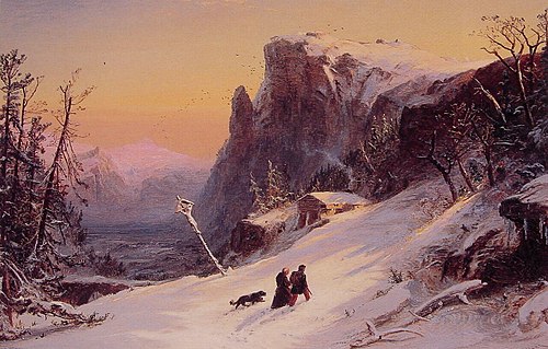 Winter in Switzerland, 1850, Jasper Francis Cropsey