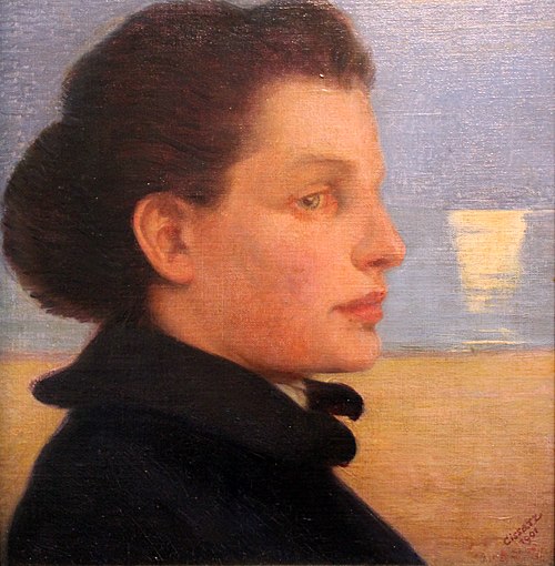 Portait of a Woman by the Sea, 1901, Johann Vincenz Cissarz
