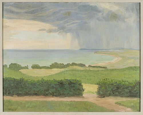 Paysage de plaine avec de l'eau., 1907, Johann Vincenz Cissarz