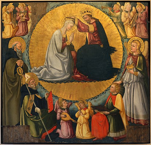 Le Couronnement de la Vierge, 1463, Neri di Bicci
