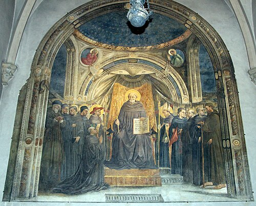 Glory of St. Giovanni Gualberto, 1455, Neri di Bicci