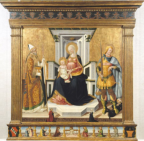 Madonna and Child with Two Saints (Bicci), 1475, Neri di Bicci