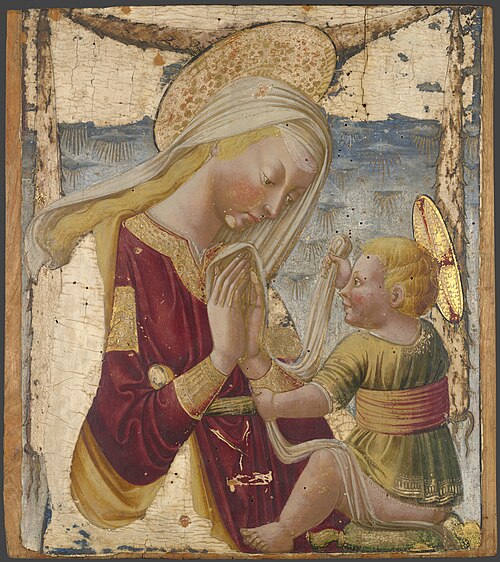 The Virgin Adoring the Child, 1465, Neri di Bicci