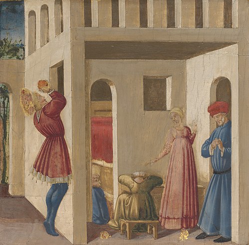 A Scene from the Legend of Saint Nicholas of Bari, 1460, Neri di Bicci
