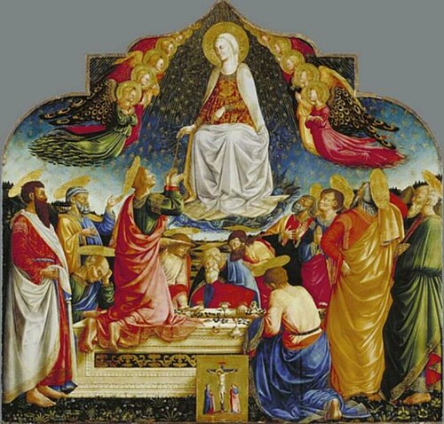 The Assumption of the Virgin, 1455, Neri di Bicci