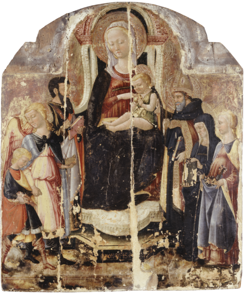 Virgin and Child Enthroned with Saints, 1475, Neri di Bicci
