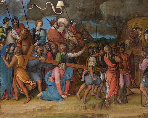 The Way to Calvary, , Giovanni Agostino da Lodi