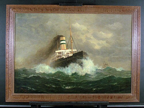 Het s.s. 'Potsdam' op volle zee, 1912, Fred Pansing
