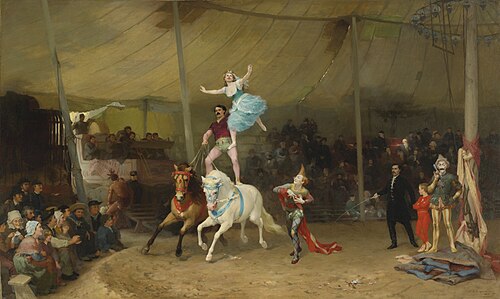 The American Circus In France, 1869, Frederick Arthur Bridgman