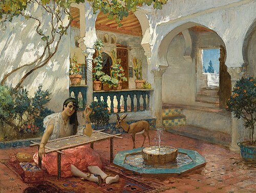 The Weaver, , Frederick Arthur Bridgman