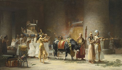 The Procession of the Bull Apis, 1879, Frederick Arthur Bridgman