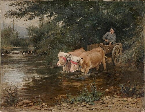 The Ford Passage, 1872, Frederick Arthur Bridgman