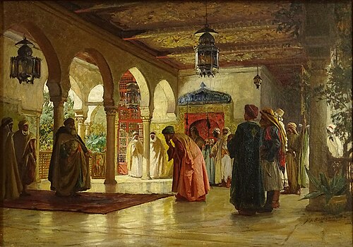 Reception of an Ambassador (Palace of Constantine), Algeria., 1880, Frederick Arthur Bridgman